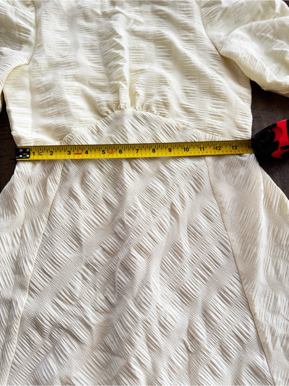 En Saison butter Yellow Textured Mini Dress - Picture 6 of 10